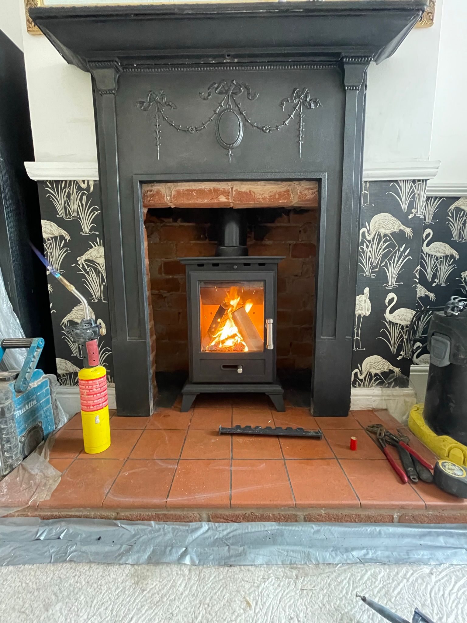 Log Burner installed