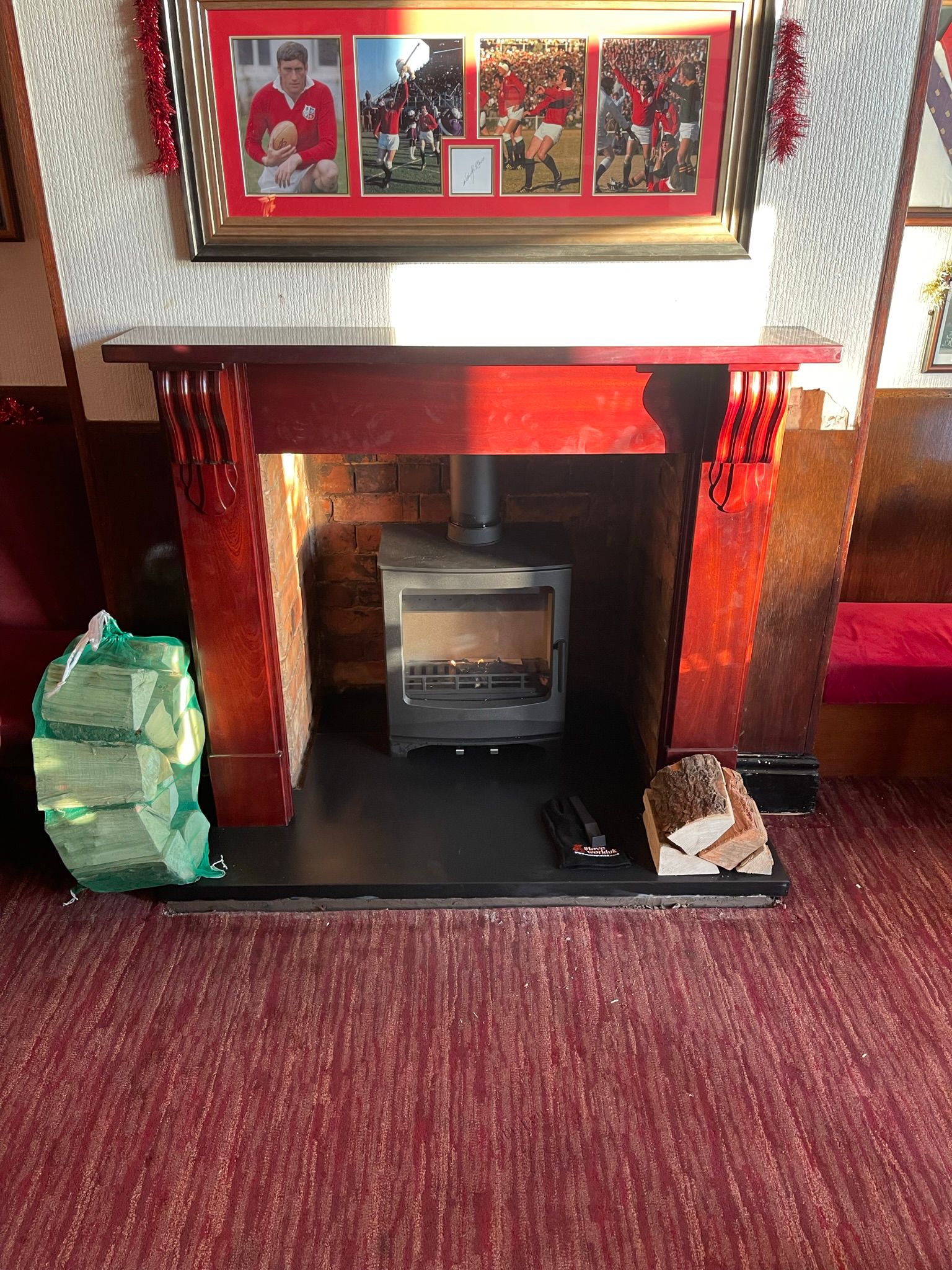 Log burner fire place