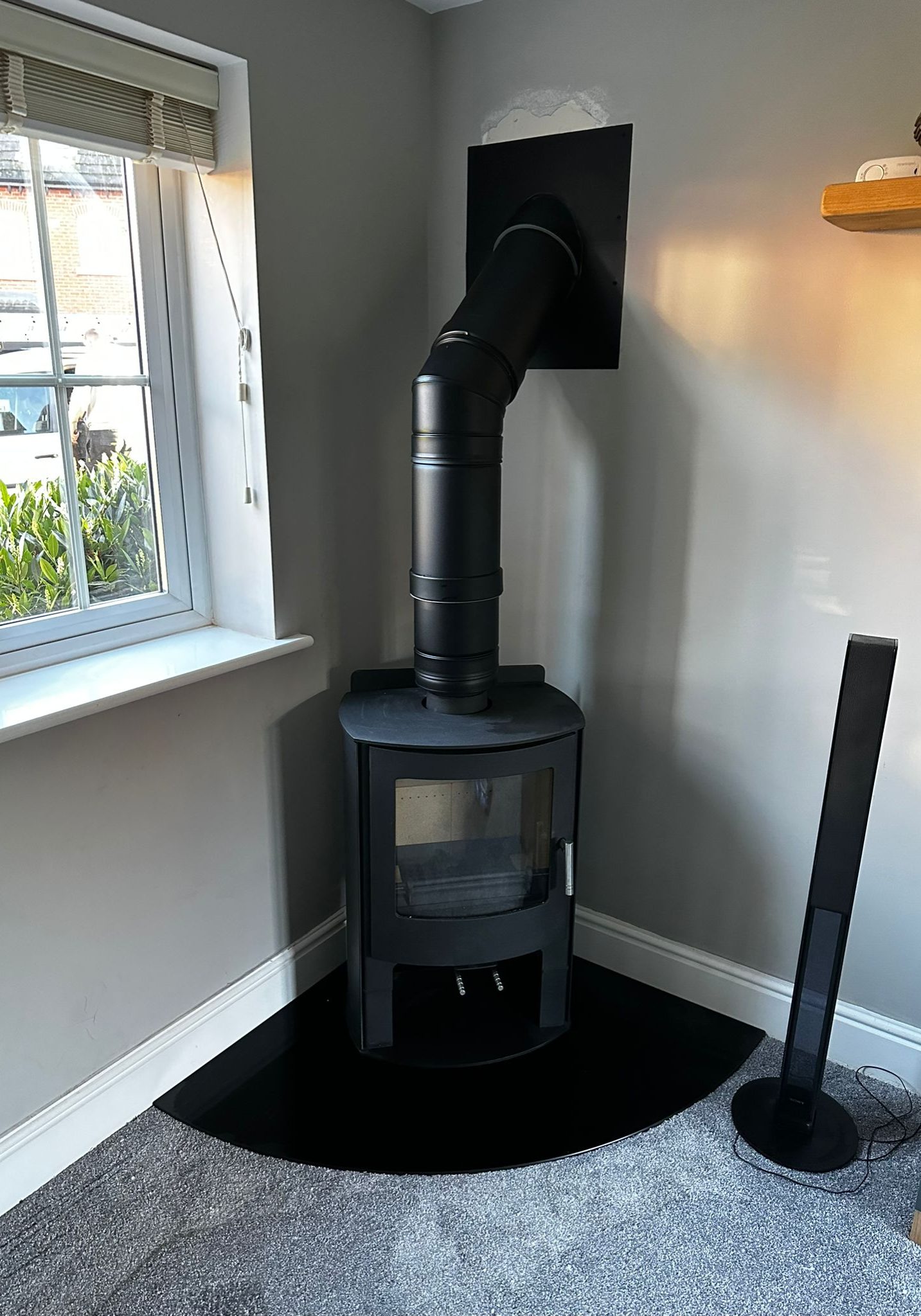 Built in log burner